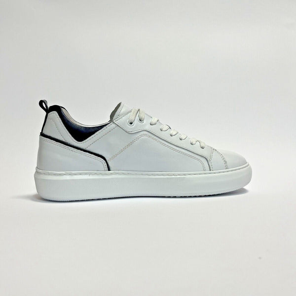 NERO GIARDINI SCARPE UOMO SHOES SNEAKERS STRINGATE E302860U BIANCO PELLE