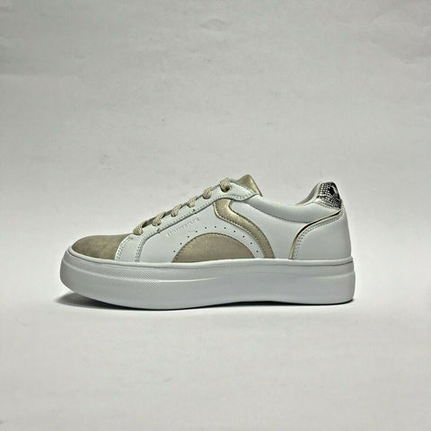 LUMBERJACK SCARPE DONNA SHOES SNEAKERS LEGGERE DORIS BIANCO/PLATINO SCONTO