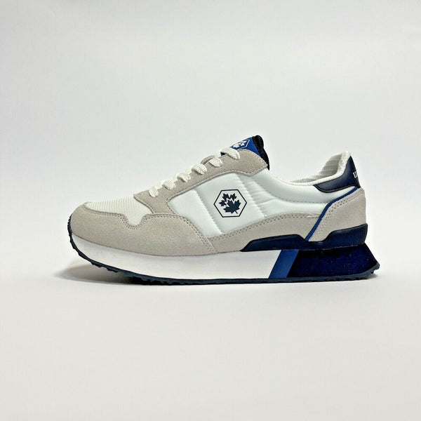 LUMBERJAC SCARPE UOMO SHOES SNEAKERS LEGGERE COMODE WILSON WHITE/ NAVY BLU