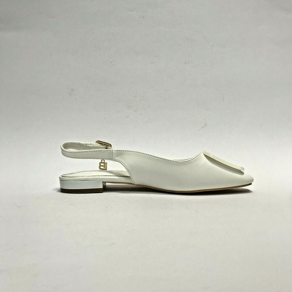 LAURA BIAGIOTTI SCARPE DONNA SANDALI BASSI CHIUSI CHANEL 7616 BIANCO SCONTO