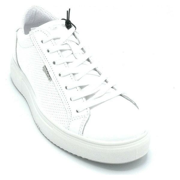 IGI&CO SCARPE UOMO SNEAKERS GOMMA BASSA 5138711 BIANCO