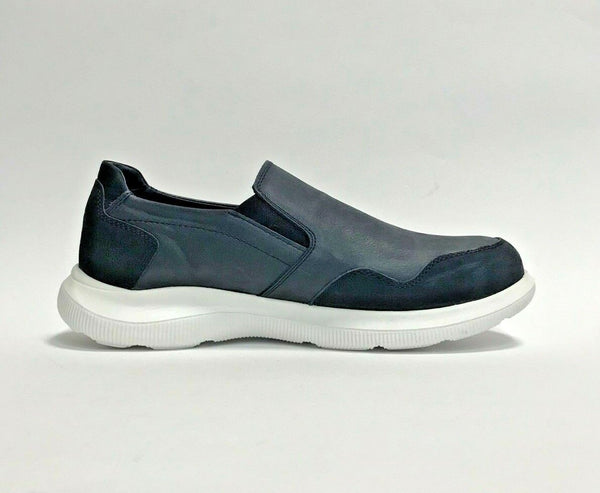 LUMBERJACK SCARPE UOMO SNEAKERS MOCASSINI SLIP ON DAVE BLU PELLE SCONTO