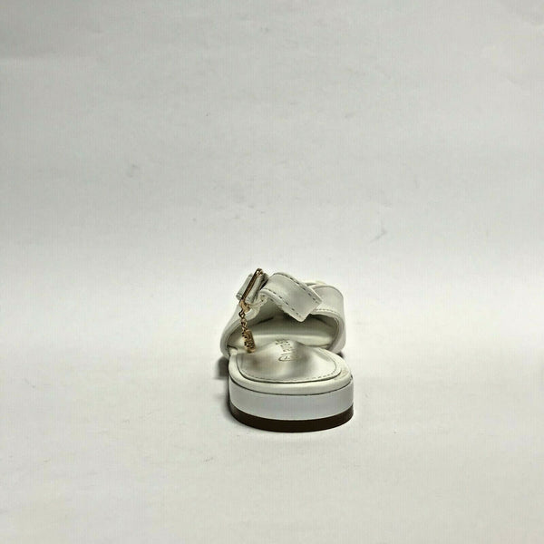 LAURA BIAGIOTTI SCARPE DONNA SANDALI BASSI CHIUSI CHANEL 7616 BIANCO SCONTO