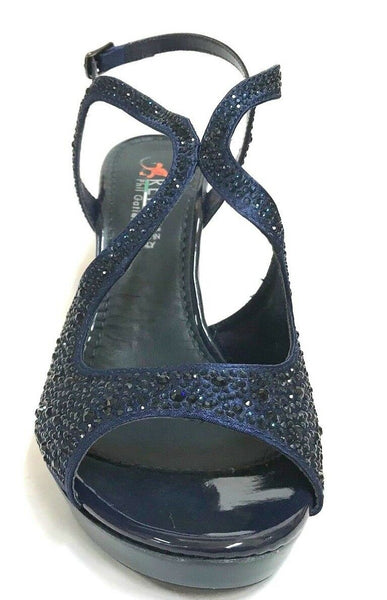 SCARPE DONNA LA REPO SHOES SANDALI ELEGANTI 46419 BLU