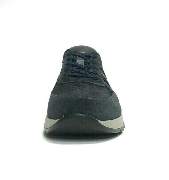 SCARPE UOMO NERO GIARDINI SNEAKERS GOMMA ALTA I102160U BLU CAMOSCIO SCONTO 41%